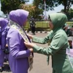 Danrem 062/Tn Menyambut Kunker Ketua Umum Dharma Pertiwi dan IKKT Pragati Wira Anggini ke Korem 062/Tn
