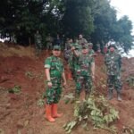 Danrem 062/Tn Tinjau Lokasi Bencana Tanah Longsor di Kp. Condong, Desa Margaluyu, Kecamatan Arjasari, Kabupaten Bandung