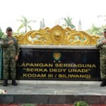 Panglima TNI Resmikan Lapangan Serba Guna Serka Dedy Unadi Kodam III/Slw