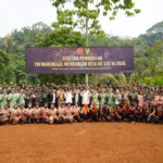Kasrem 062/Tn Menghadiri Upacara Pembukaan TNI Manunggal Membangun Desa ke 128 di Kecamatan Malangbong Kabupaten Garut