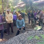 Satgas TMMD Bersama Warga Sinergi di Gelaran TMMD Reguler Sidorejo Lendah